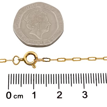 9ct Gold 2.1g 24 inch Paperlink Chain